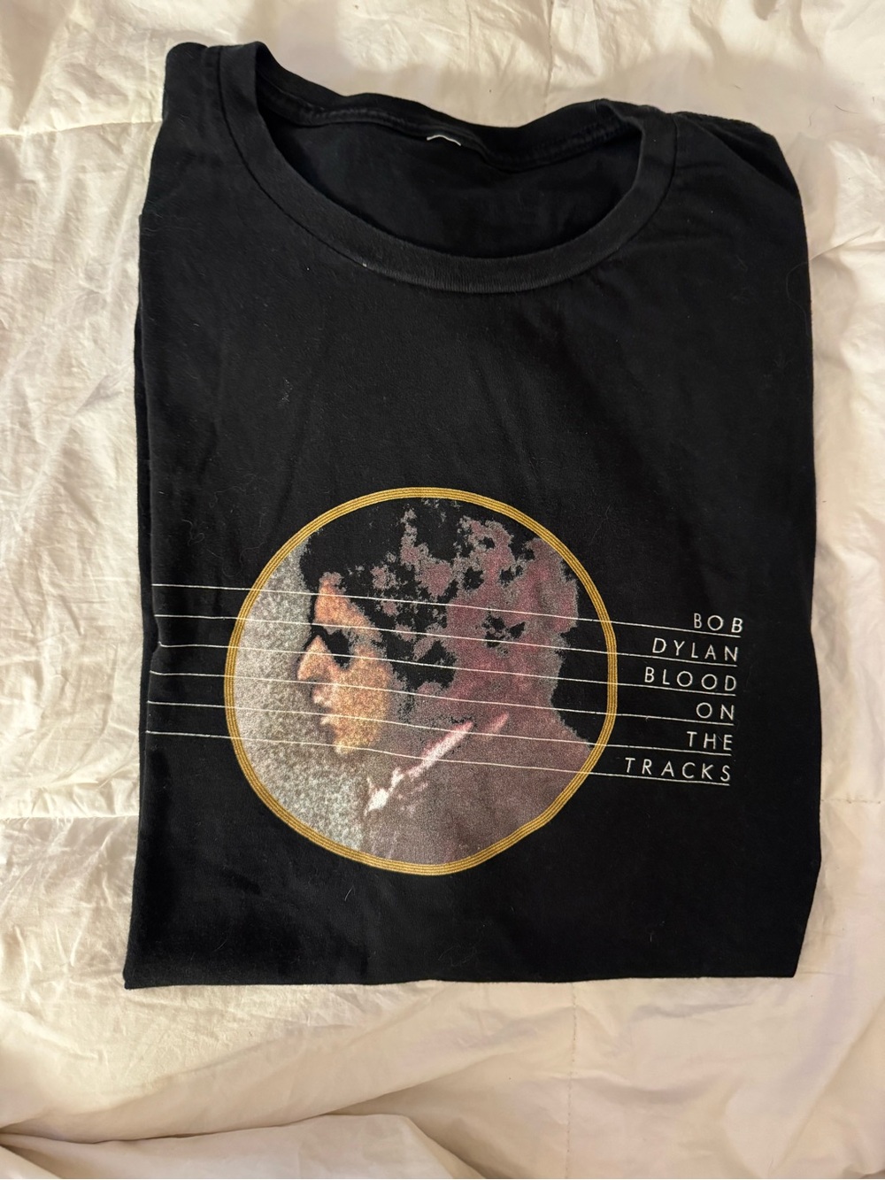 Bob Dylan-Blood on the Tracks Crewneck T-Shirt - Music Album Design